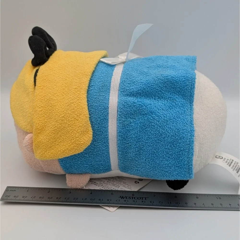 Disney Tsum Tsum Alice Wonderland Medium Plush Stackable NWT 11 Inch Blue Yellow
